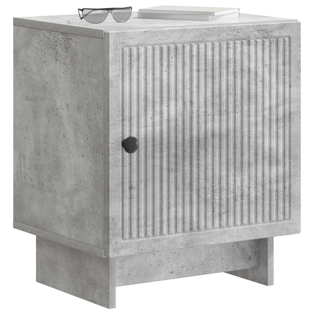 Armadio da Notte 2 pcs Grigio Cemento 43 x 34,5 x 50 cm
