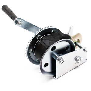 Verricello manuale 550 kg 7 m rapporto di trasmissione 4.1:1 argano con fascia