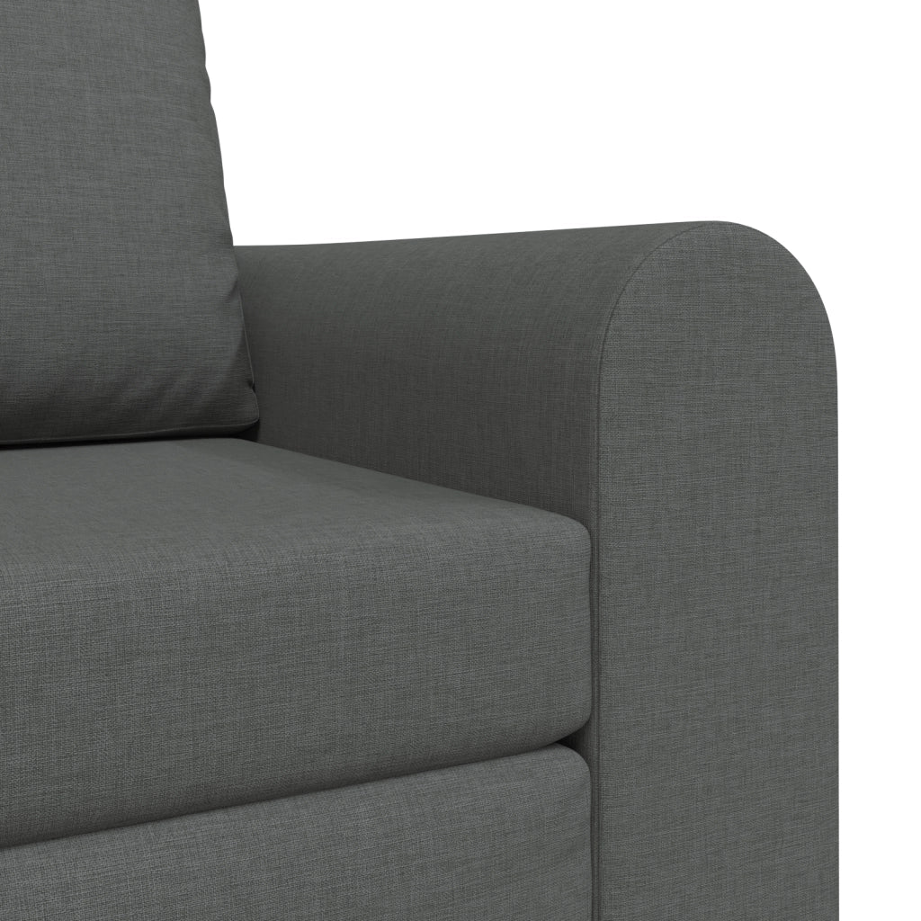 Divano Letto 2-in-1 Grigio Scuro 98x71x83 cm Tessuto