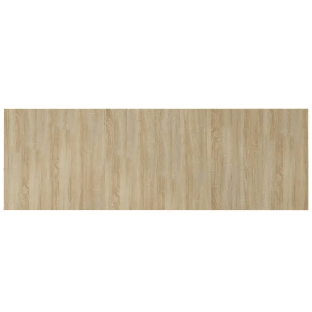 Testiera Letto con Comodini in Legno Multistrato Rovere Sonoma