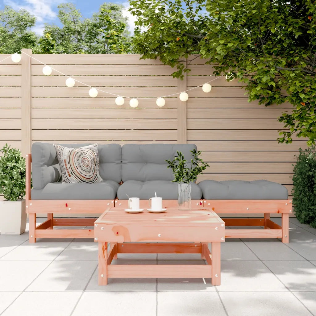 Set Salotto da Giardino 4 pz | Set di Mobili da Esterno in Legno Massello di Douglas