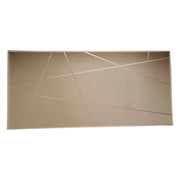 Salve, Specchio Dettagli Geometrici, 62x130h cm Marrone Bronzo