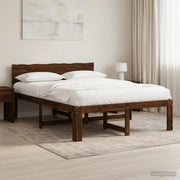 Letto matrimoniale con testiera ROSTOCK Marrone Scuro 903449