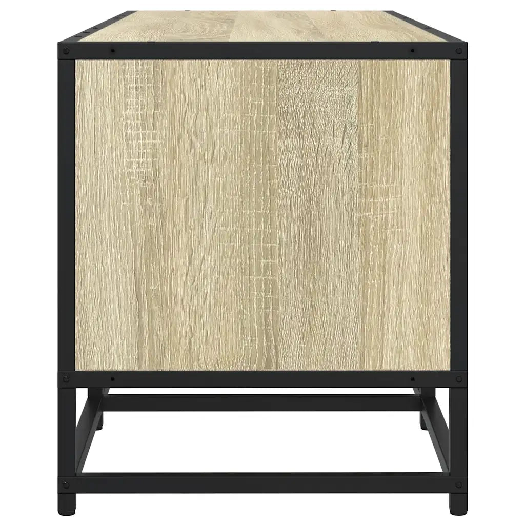 vidaXL Mobile TV Rovere Sonoma 160x35x41cm Legno Multistrato e Metallo