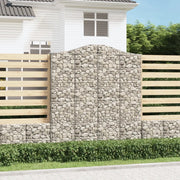 Cesti Gabbioni ad Arco 4 pz 200x50x220/240 cm Ferro Zincatocod mxl 100004