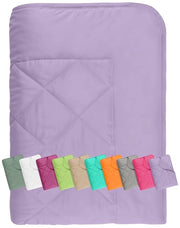 Coperta leggera - multifunzionale e idrorepellente - 1 pezzo - viola - 100% poliestere - 135 x 200 cm