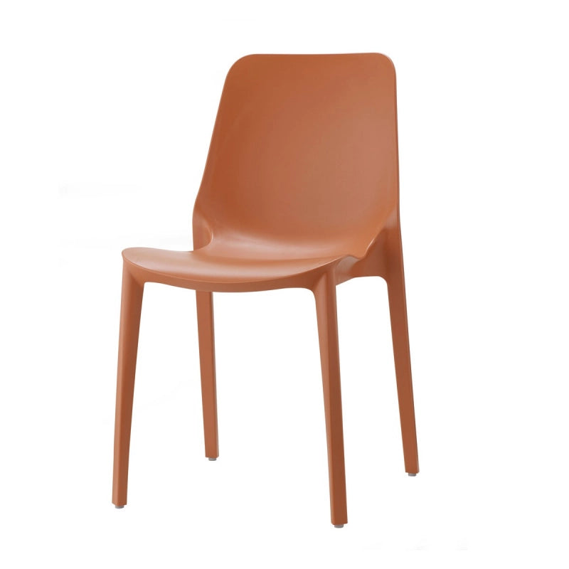 SET 6 SEDIE GINEVRA TECNOPOLIMERO SCAB DESIGN - Terracotta 73