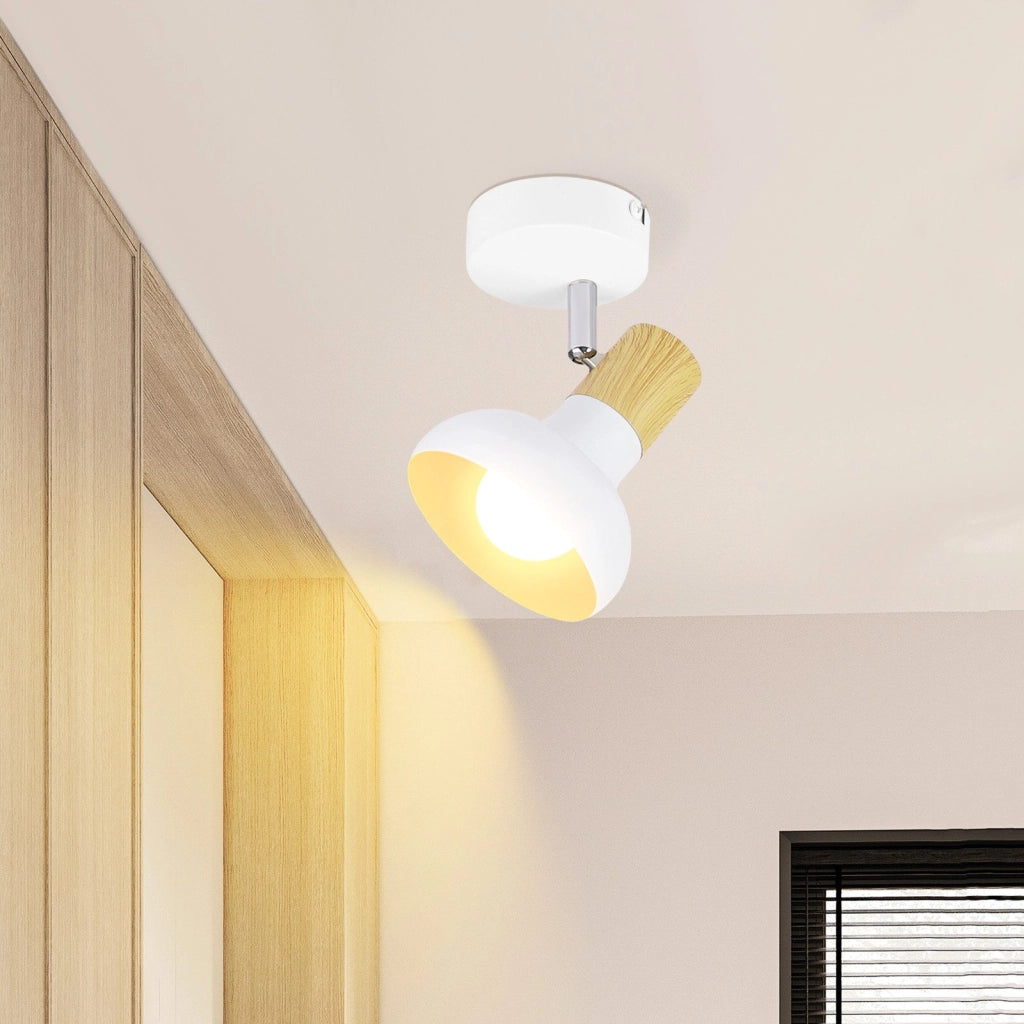 ZMH Faretto da soffitto 1 fiamma E14 paralume ferro per corridoio camera letto