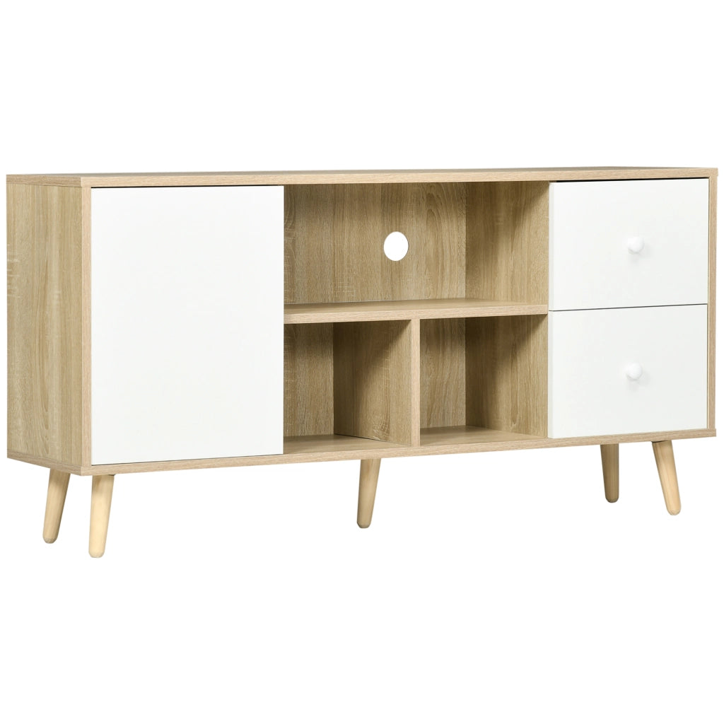 Mobile TV in legno massello per televisori fino a 45 pollici ¨C zephmum ¨C 120x30x60 cm