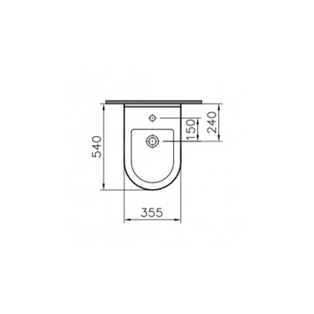 Coppia di sanitari in ceramica vaso wc + bidet a pavimento filo parete vitra s50