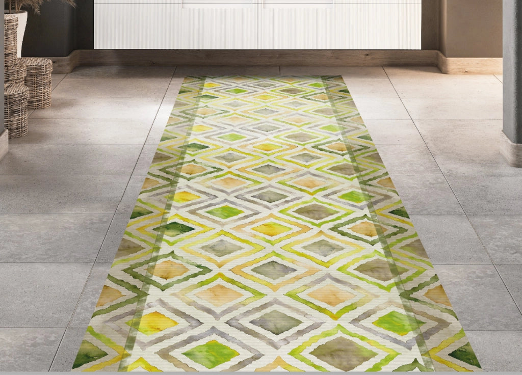 Tappeto Passatoia Cucina Antiscivolo Linea Futura Losanga By Suardi - 52x140 - Losanga