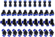 Connettori pneumatici 40 pezzi - Aderenti a pressione - Fissaggi a Y/Splitter/T-steli - Robusti e resistenti - Pressione di lavoro 0-1 MPa - Intervallo di temperatura -20°C a 60°C - Connettori di aria