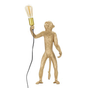 Lampadelle A Da Tavolo Monkey Oro cm ø 26x34x55