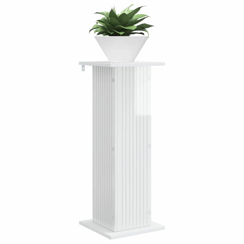 Supporto per piante Bianco Lucido 30,5 x 30 x 80,5 cm 899770