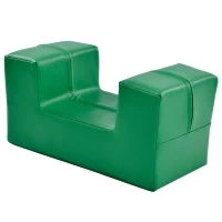 Set di 6 Grandi Blocchi da Costruzione per Giocare e Arrampicarsi con Scala e Scivolo, Adatto a Bambini in Età Prescolare e Neonati, Blocchi Morbidi e Colorati, Giallo