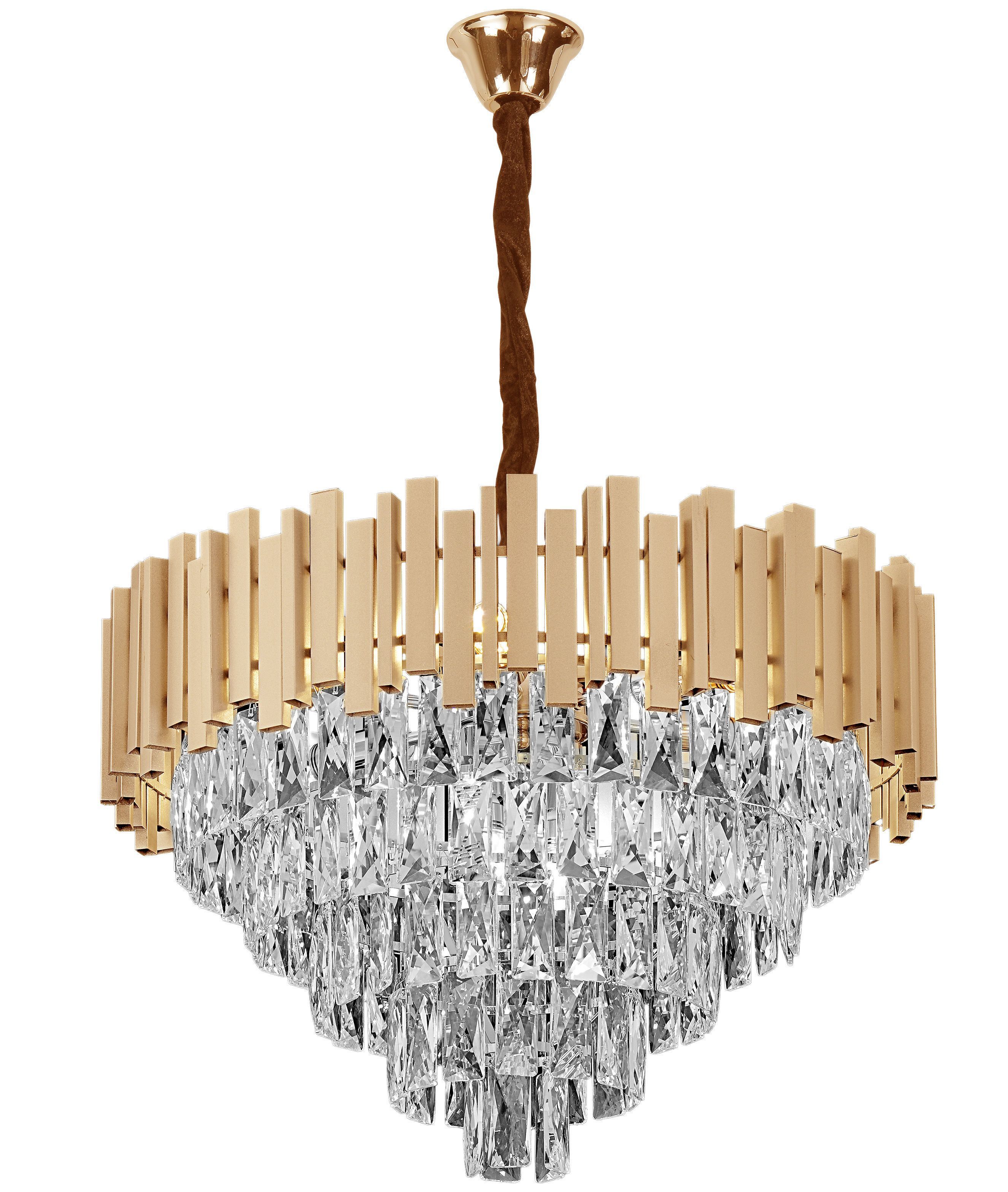 Lampada Cristal G053-cp 80cm Gold