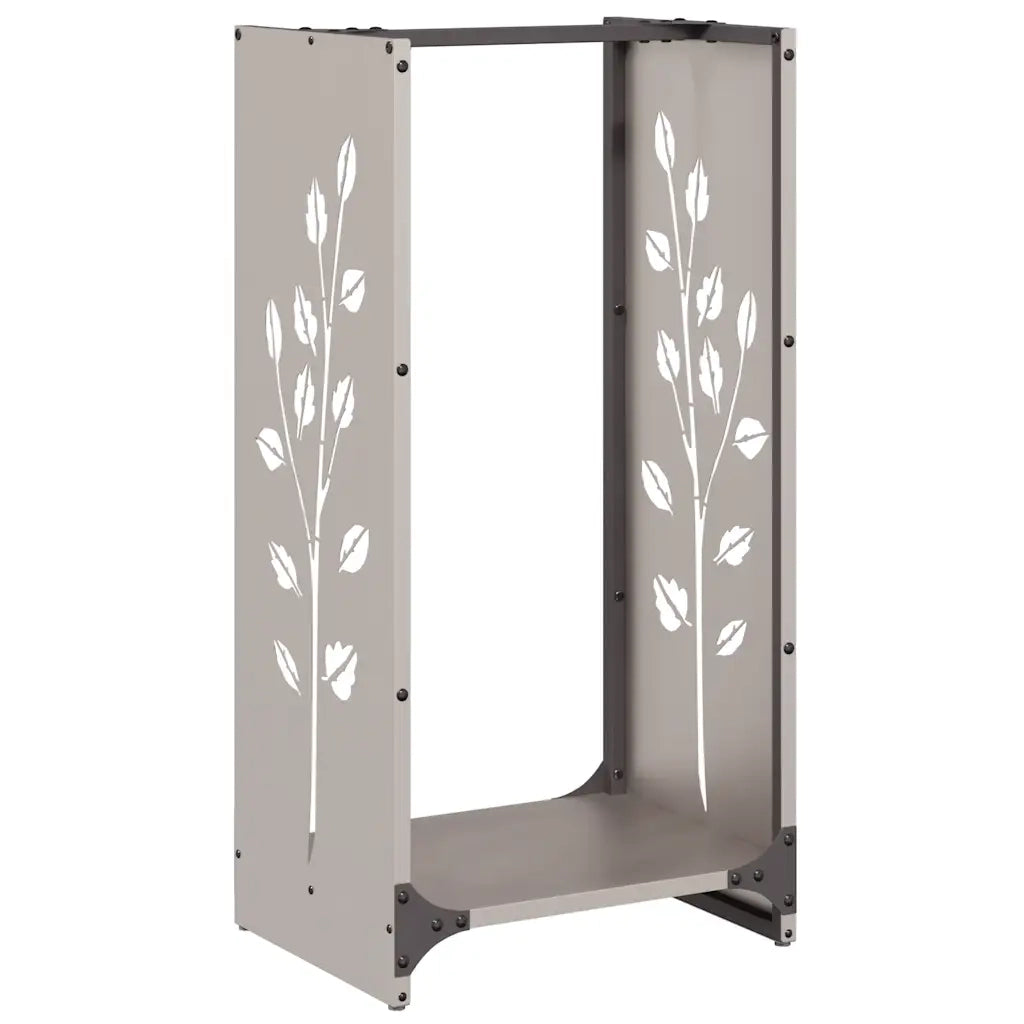 Rastrelliera per Legna da Ardere 40x30x80 cm in Acciaio Corten 864224