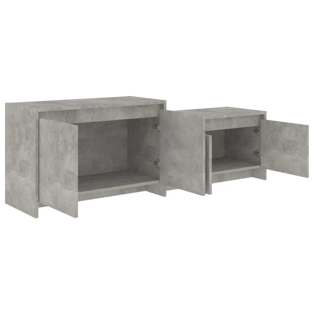 Mobile TV Grigio Cemento 146,5x35x50 cm in Truciolato 809813