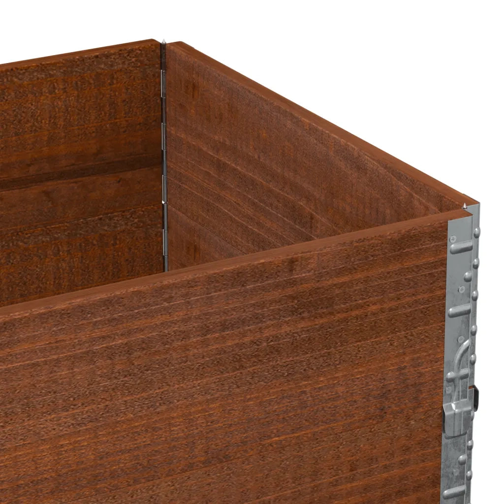 vidaXL Paretali per Pallet 2pz Marroni 80x60cm Legno Massello di Pino