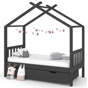 Giroletto per Bambini con Cassetto in Legno di Pino 80x160cm 322152