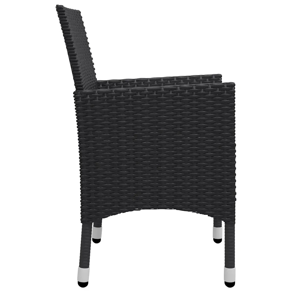 Set Mobili da Pranzo per Giardino 11 pz Nero cod mxl 69254