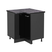 Vicco Mobile ad angolo cucina Nero lucido 75.6 cm , PL Antracite