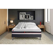 Pacchetto letto completo - Materasso 160x200cm + Box spring con doghe (kit) + 2 cuscini + Piumino - Modulo