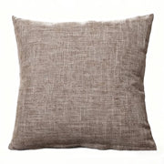 Due coperte per cuscini decorativi - stile rustico di fattoria Boho - copertura per cuscino in lino spesso - copertura quadrata per cuscino - con cerniera invisibile - adatto per divano letto, ufficio (50x50 cm)