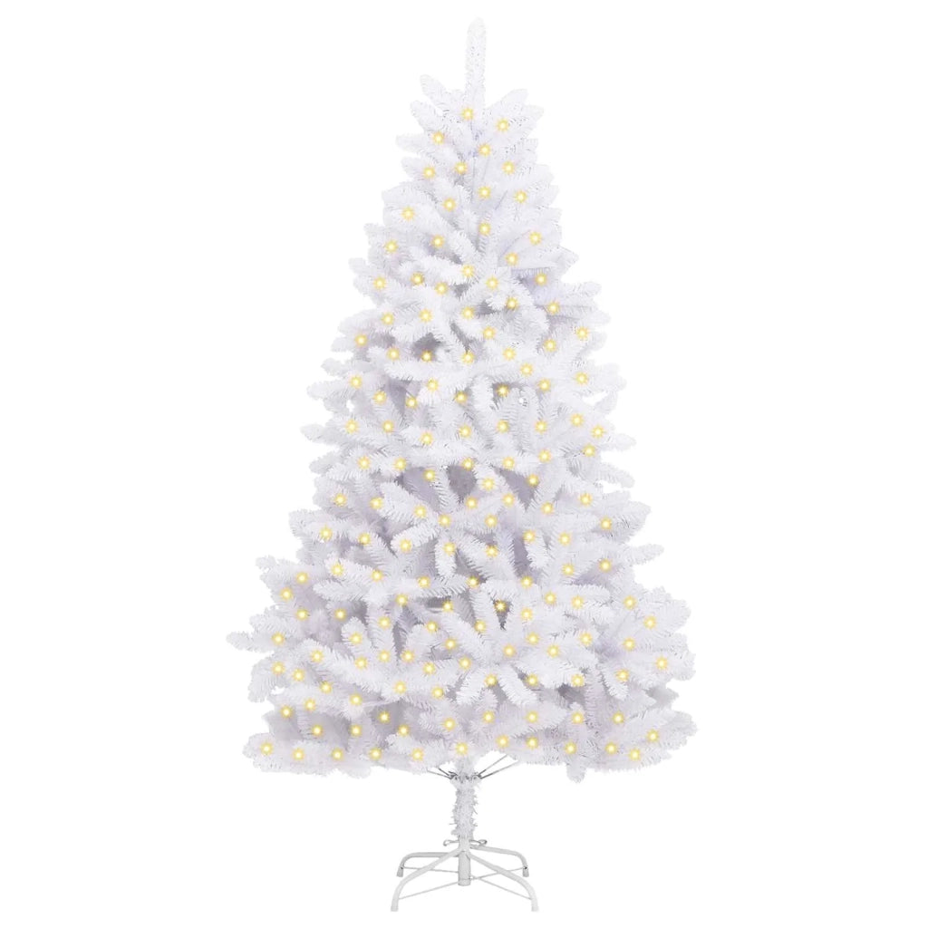 Albero di Natale artificiale Bianco 240 cm PVC e Metallo