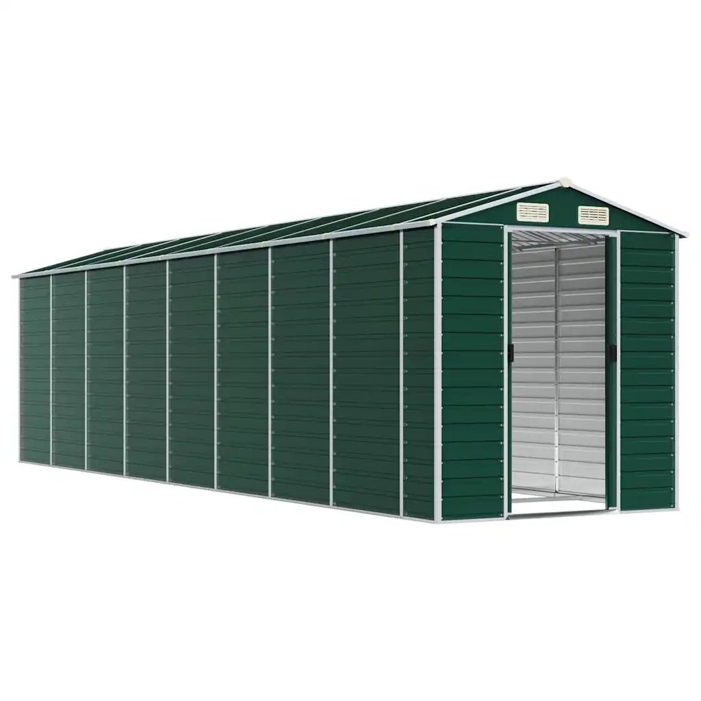 Capanno da Giardino Verde 191x725x198 cm in Acciaio Zincatocod mxl 74482