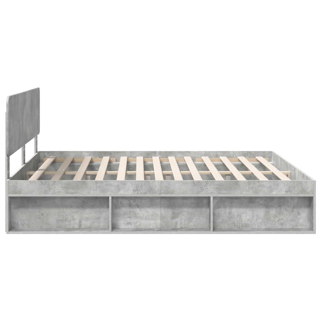 Struttura del letto Calcestruzzo 180 x 200 cm Pino massello 3412045