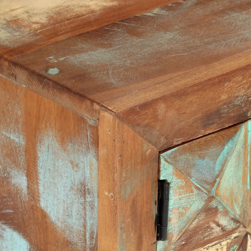 Mobile Porta TV 112x30x45 cm in Legno Massello di Recupero 354321