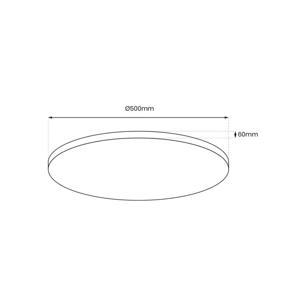Plafoniera LED Milagro Layla 50W 50cm CCT telecomando