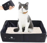 Portatile e pieghevole gabinetto per gatti da viaggio - Impermeabile e facile da pulire - Utile gabinetto per animali domestici - 45 x 35 cm
