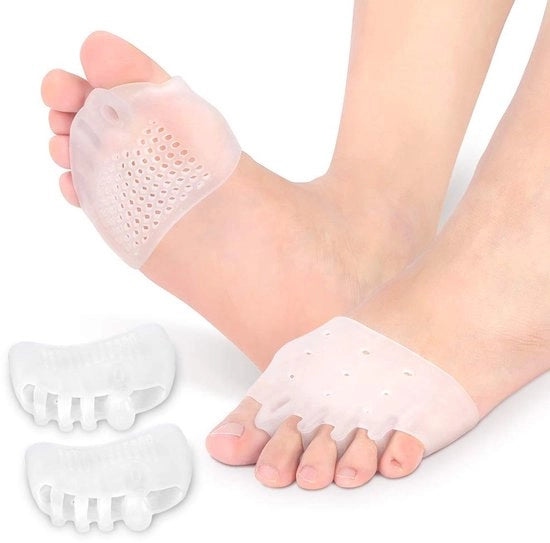 Separatore di piedi in silicone - riduzione attrito - prevenzione di scivolamento - universale - lavabile e riutilizzabile