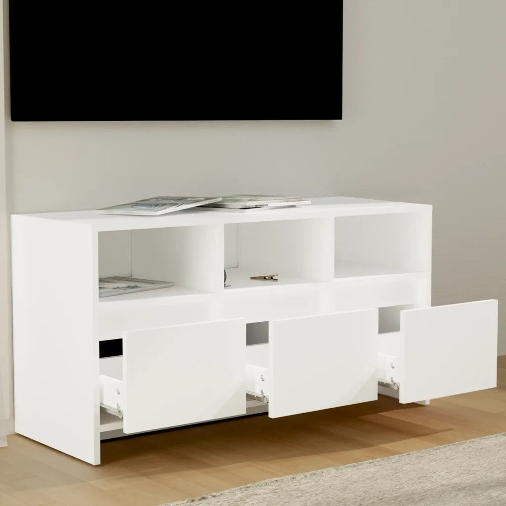 Mobile Porta TV Bianco 102x37,5x52,5 cm in Truciolato cod mxl 17592