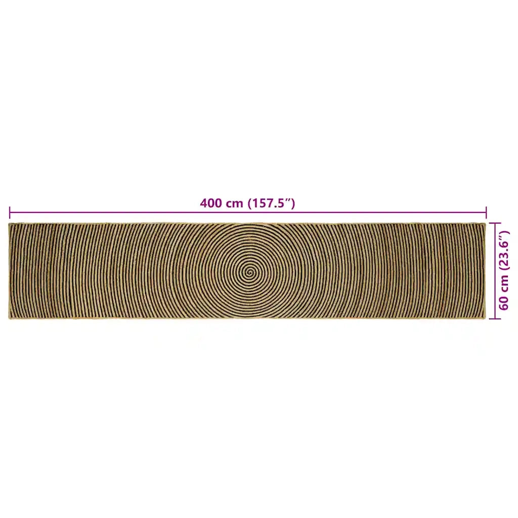 Tappeti per area Nero 60 x 400 cm Juta 42010734