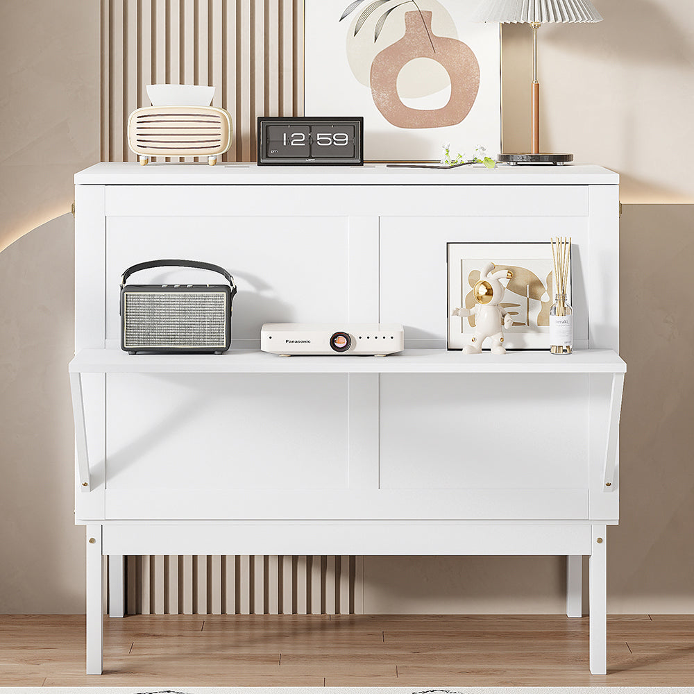 Letto a muro verticale - Xylo - 90x200 cm - Bianco