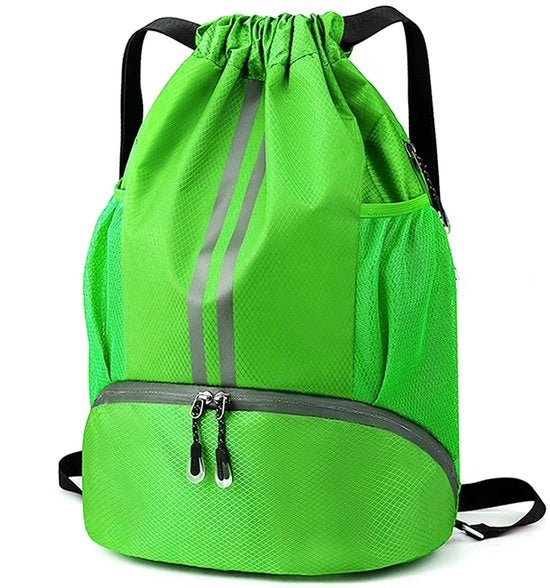 Zaino Sportivo Impermeabile con Tasca per Scarpe - Flessibile - Sostenibile - Grande Capacità - 32 x 15 x 47 cm