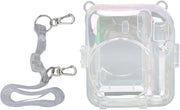 Hoes Protettiva Vetrata per Mini 12 PC - Colore Trasparente con Cristalli Colorati Hard con Cinturino Regolabile