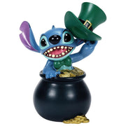Enesco 6016299 Disney Showcase Stitch Giorno di San Pat Patrizio Figurina Resina Pietra Colore Bianco