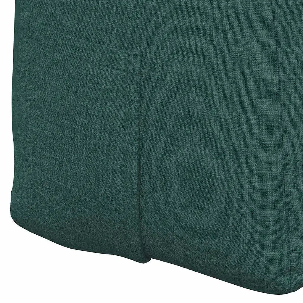 Cuscino per Schiena | Cuscino dorsale Verde Scuro 160 x 24 x 50 cm Tessuto