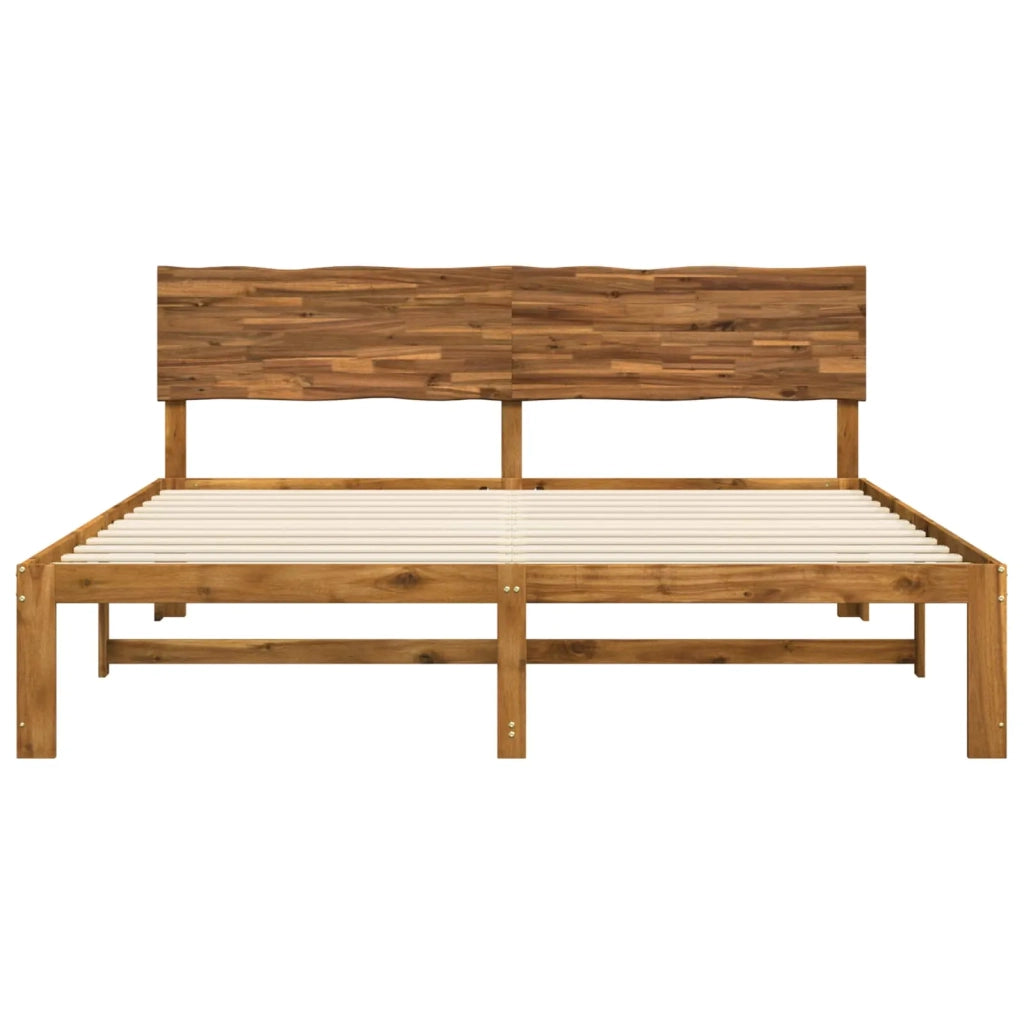 Letto matrimoniale con testiera ROSTOCK Naturale 193 x 203 cm 3405502