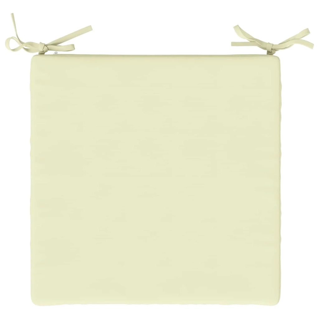 Cuscini per Sedia in 4 Pezzi SOEST 4 pz 100% Poliestere Crema 944399