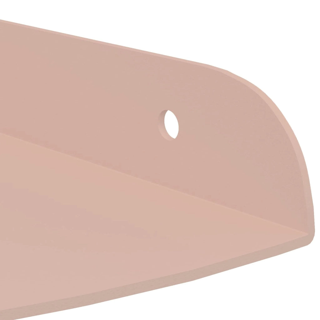 Mensola sospesa con lo scaffale 4 pcs Rosa 15 x 15 x 2 cm 8004077