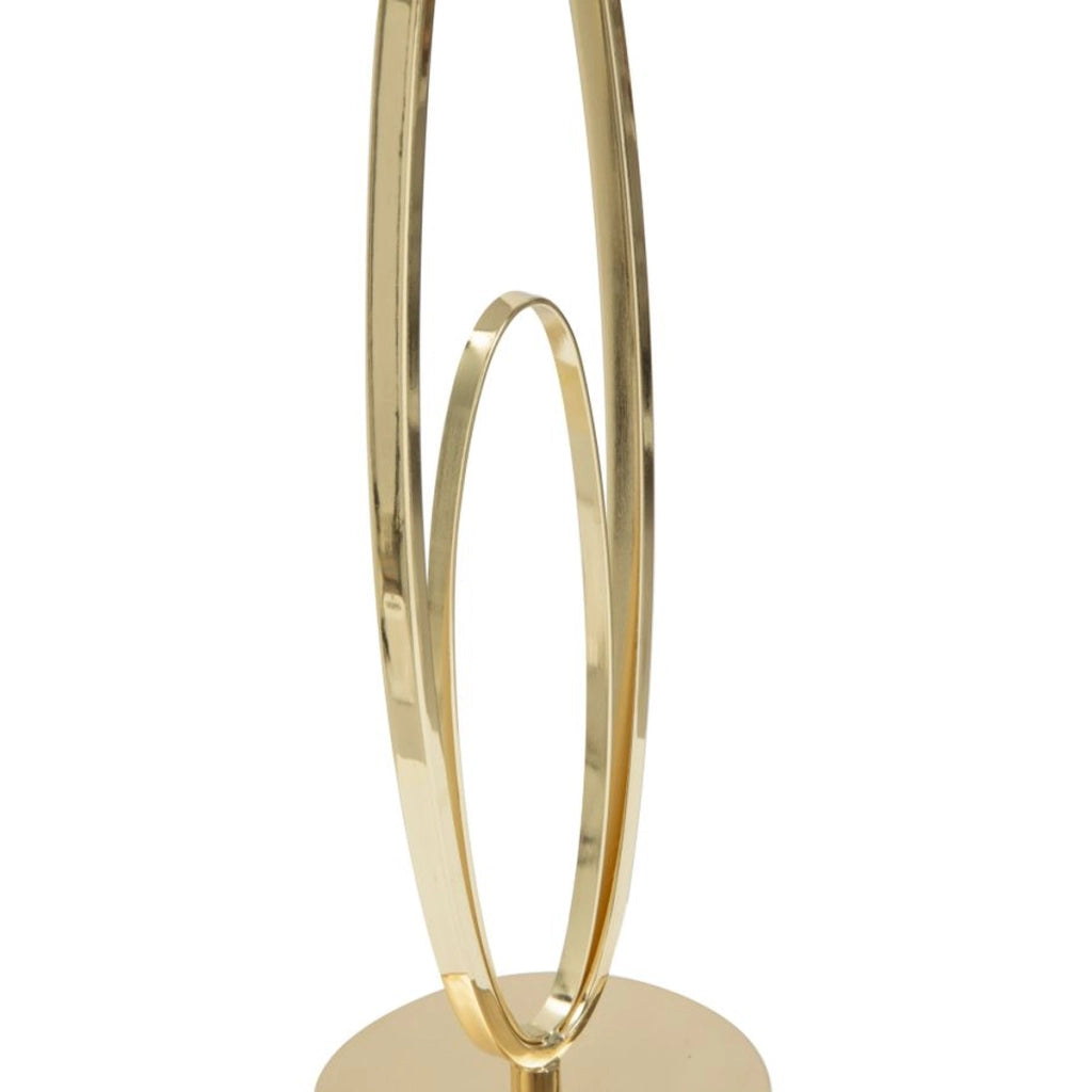 Lampada da Tavolo VKH132, Bianco, Metallo, 30x30x58 cm