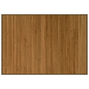 Tappeto del soggiorno | Tappeto Rettangolare Marrone 70x100 cm in Bamb¨´