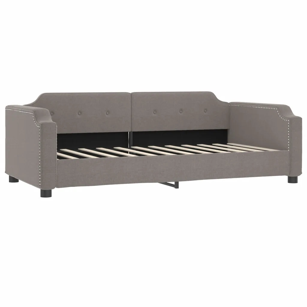 Divano Letto con Letto Estraibile Tortora 90x200 cm in Tessuto 3197637
