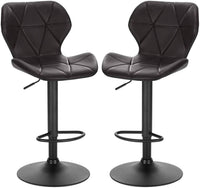 Set di 2 sgabelli da bar in sintetico antracite 19_0000163