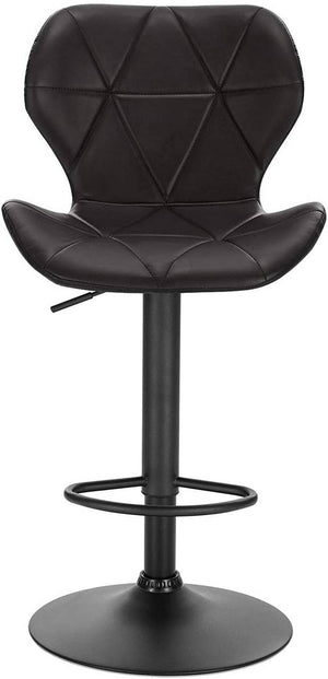 Set di 2 sgabelli da bar in sintetico antracite 19_0000163